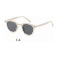 thumbnail image 1 of Retro Sunglasses Korean Fashion Simple Lightweight Eyewear with Resin Lens and PC Frame Street Shot Look Frame Width, 1 of 4