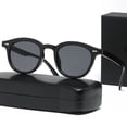 thumbnail image 1 of Retro Sunglasses Korean Fashion Simple Lightweight Eyewear with Resin Lens and PC Frame Street Shot Look Frame Width, 1 of 3