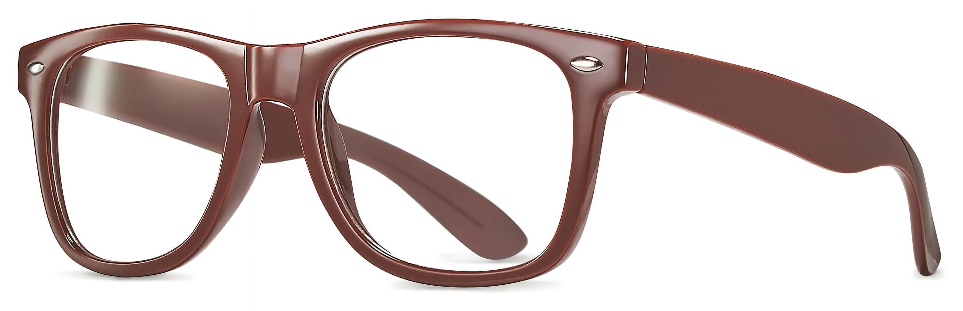 Retro Fashion Nerd Non Prescription Clear Lens Glasses for Men Women Pretend Cosplay Costume Fake Eyeglasses Walmart
