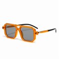 thumbnail image 1 of Retro Fashion Square Frame Sunglasses For Men Women Blue Light Blocking Shades UV400 Sun Glasses Vintage Decorative Sun Glasses ﻿,black 3, 1 of 7
