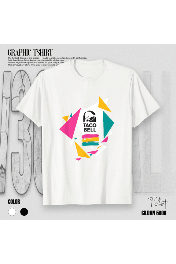 Retro Fast Food Triangles Logo Vintage Restaurant Gift Unisex Unisex T-Shirt up to size 5XL