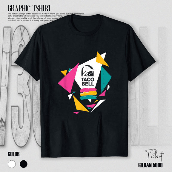 Retro Fast Food Triangles Logo Vintage Restaurant Gift Unisex Unisex T-Shirt up to size 5XL