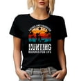 thumbnail image 1 of Retro Father and Daughter, Hunting Buddies for Life - Hunter Father's Day, Black T-Shirt, Small, 1 of 5