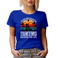 thumbnail image 1 of Retro Father and Daughter, Hunting Buddies for Life - Hunter Father's Day, Royal Blue T-Shirt, XL, 1 of 5