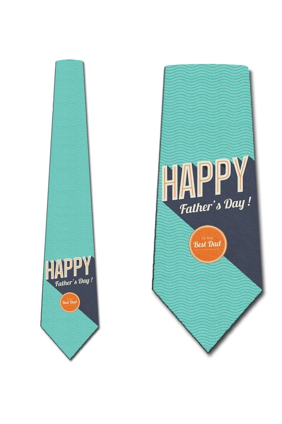 Retro Father's Day Mens Neckties Dad Ties by Three Rooker