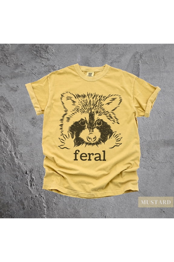 Retro Feral Racoon TShirt Aesthetic Graphic Tee, Funny Meme Raccoon Shirt, Cute Y2K 90s Vi