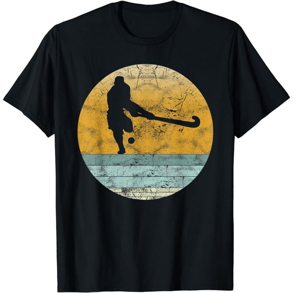 Retro Field hockey Vintage Style Sport Gift for Men & Women T-Shirt