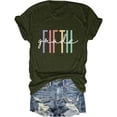 thumbnail image 1 of Retro Fifth Grade T-Shirt Teacher Appreciation Shirt for Women 5th Grade Teacher Shirt Back to School Shirt, 1 of 4