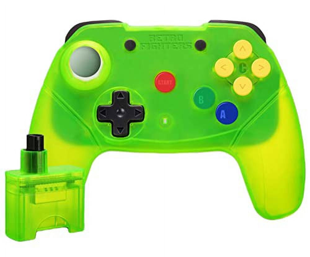 Retro Fighters, Brawler64 Wireless Edition N64 Controller, Green