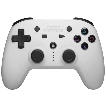 Retro Fighters USB Video Game Controllers for Playstation PS1 2 3 Classic Swithch PC, White