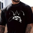 thumbnail image 1 of Retro Fishing Dad Graphic T-Shirt Funny Angler Father's Day Gift Men's Short Sleeve Black Cotton Tee Top Classic Outdoor Sports Apparel, 1 of 6