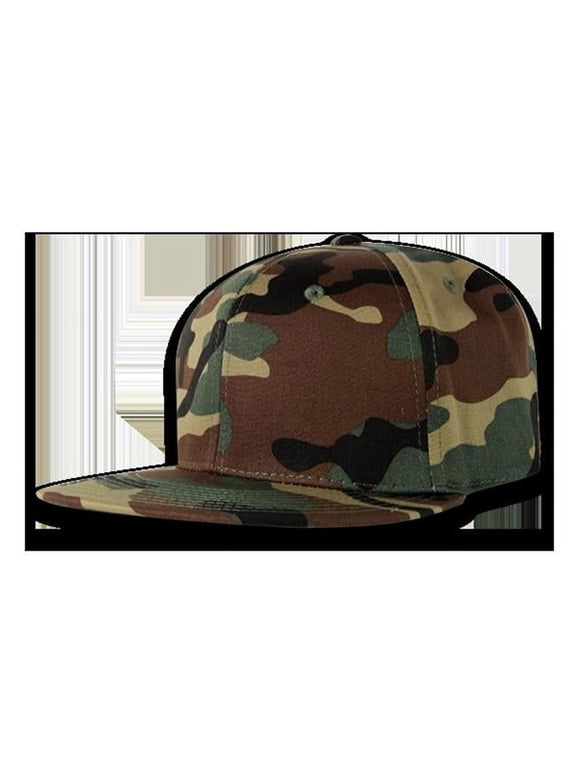 Retro Fitted Caps, Woodland - Size 7