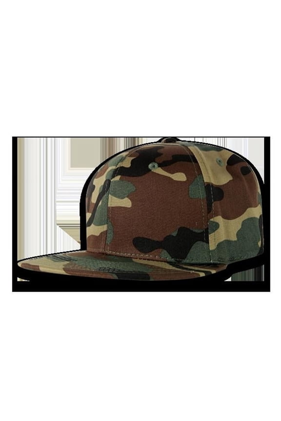 Retro Fitted Caps, Woodland - Size 7