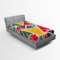 thumbnail image 1 of Ambesonne Retro Fitted Sheet, Funk Art Grungy Abstract, Twin XL Size, Multicolor, 1 of 2
