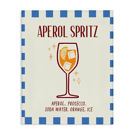 Stupell Industries Retro Fizzy Summer Cocktail Canvas Wall Art, design by Emily Dumas