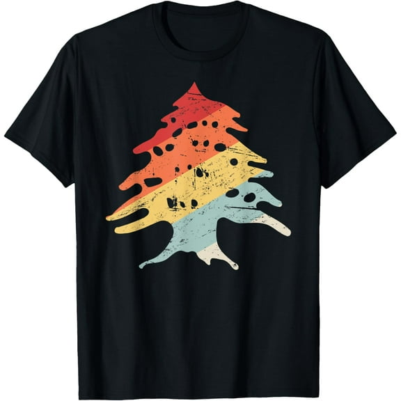 Retro Flag Of Lebanon Cedar | Lebanon T-Shirt