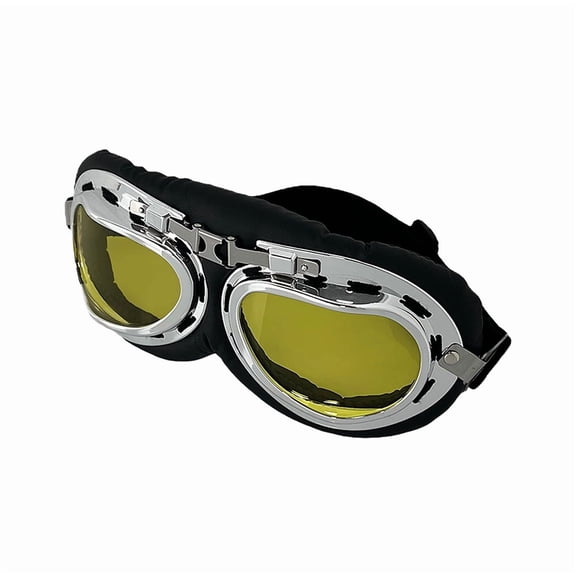 Retro Flat Goggles Vintage Windproof Riding Motorcycle UV-Cut Tinted Sunglasses