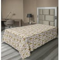 thumbnail image 1 of Ambesonne Retro Flat Sheet, Tropic Style Flapper Girl, TwinXL Size, Rose and Multicolor, 1 of 1