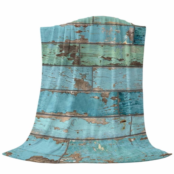 Retro Fleece Throw Blanket Farmhouse Rustic Cottagecore Nature Vintage Wood Grain Ultra Soft Fuzzy Cozy Flannel Throw Blanket for Couch Sofa Bed Car Travel, Ideal Gifts 40x60 Inches