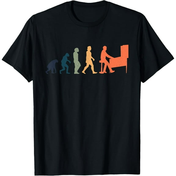 Retro Flipping Pinball Evolution T-Shirt