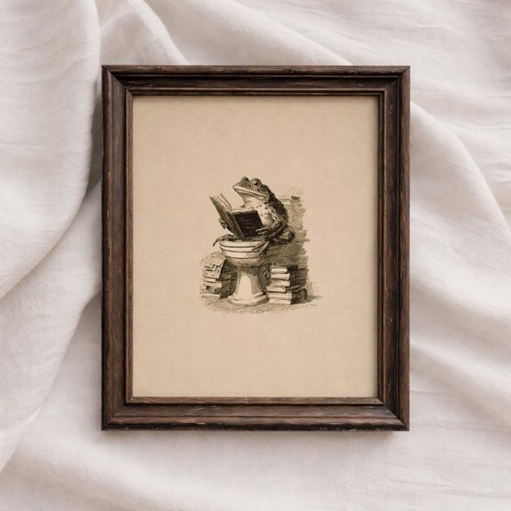 Retro Flog Bathroom Quirky Scenic Country Vintage Bedroom Peaceful Ocean Wall Decor