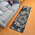 thumbnail image 1 of Retro Floral 72×24 inch Runner Rug Non-Slip Pads Ares Rugs Washable for Bedroom Bathroom Living Room, 1 of 6