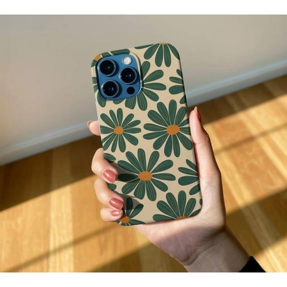 Retro Floral Abstract Print Phone Case for iPhone 11 12 13 14 15 16 17 Pro Max