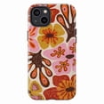 thumbnail image 1 of Retro Floral Art Phone Case, Colorful Abstract Botanical Pattern iPhone Cover, Unique Artistic Protective Case for iPhone 17 16 15 14 13 12 11 Pro Max Plus Mini, 1 of 6