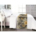 thumbnail image 1 of Retro Floral Bed Runner, Floral Pattern of Vintage Botanical Ornament Garden Romance, Decorative Accent Bedding Scarf for Hotels Homes & Guest Rooms, King, Pale Orange Dimgray and Beige, by Ambesonne, 1 of 3