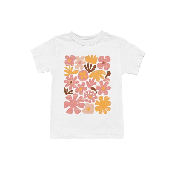 Retro Floral Design Youth's T-shirt