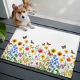 thumbnail image 1 of Retro Floral Front Door Rugs 2x3 ft Sunflower Daisy Wildflowers Country Rustic Plant Small Rug for Entryway Non Slip Washable Bathroom Door Mat Absorbent Floor Mat for Indoor Entrance, 1 of 9