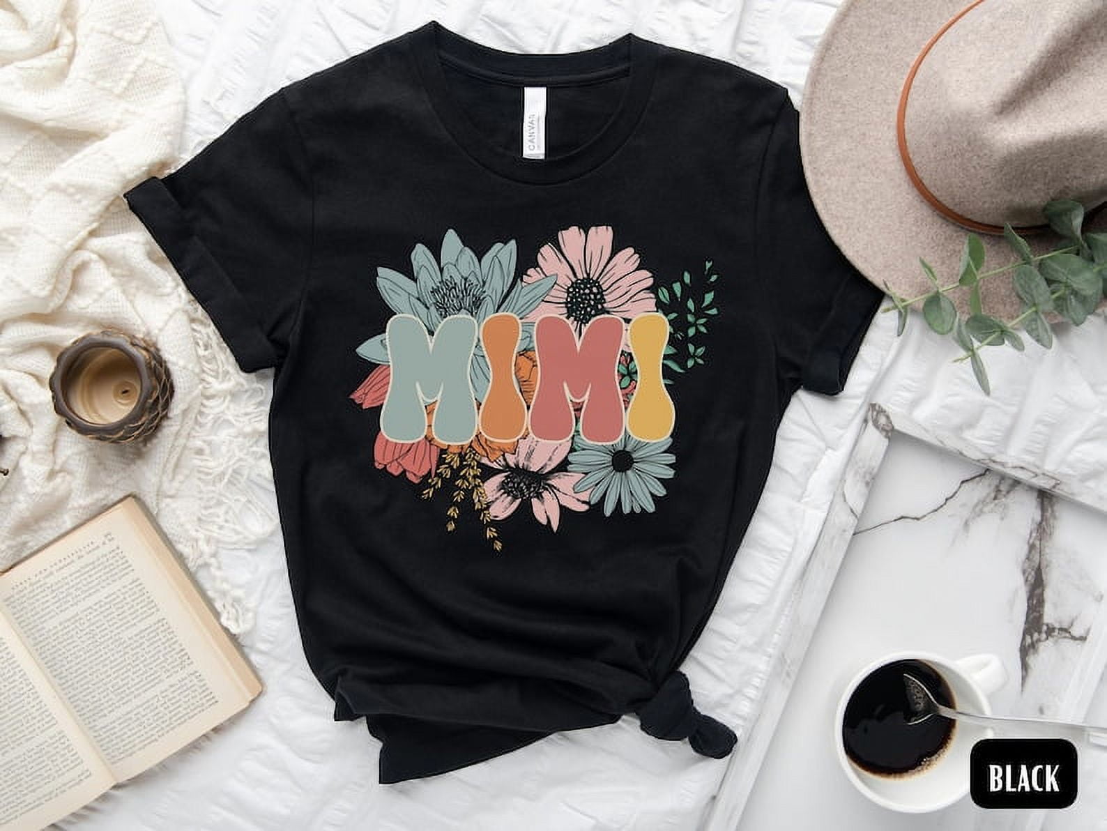 Retro Floral Mimi Shirt, New Mimi Gift, Mothers Day Gift for Grandma