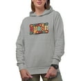 thumbnail image 1 of Retro Floral Nurse, Heather Grey Hooded Sweatshirt or Hoodie, Large, 1 of 5