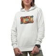 thumbnail image 1 of Retro Floral Nurse, White Hooded Sweatshirt or Hoodie, Small, 1 of 5