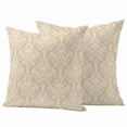 thumbnail image 1 of Retro Floral Outdoor Waterproof Pillow Covers, Vintage Ethnic Tribe Abstract Art Decorative Square Throw Pillowcase Sofa Cushion Sham for Patio/Couch/Chair, 26"x26" 2 Pack, 1 of 8