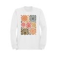 thumbnail image 1 of Retro Floral Pattern Art Women's Sweatshirt, 1 of 3