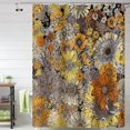 thumbnail image 1 of Retro Floral Shower Curtain Boho Vintage Daisy Flowers Modern Aesthetic Hand Drawn Painting Shower Curtains for Bathroom Bathtubs Decor Washable Durable Polyester Fabric 72x72 Inch with Hooks, 1 of 6