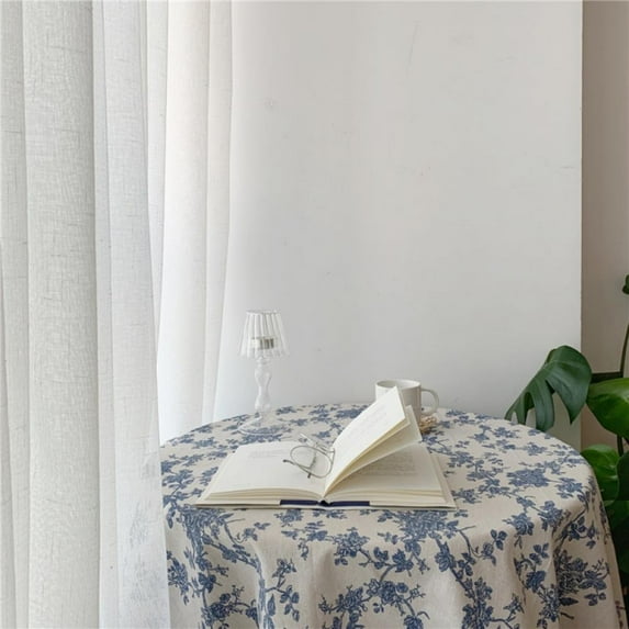 Retro Floral Table Cloth Cotton Linen Tablecloth for Dining Table Wedding Decoration Banquet Table Cover Household Table Decor