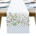 thumbnail image 1 of Retro Floral Tile Pattern Modern Table Runners Holiday Party Wedding Decoration Tablecloth Living Room Dining Table Accessories, 1 of 5