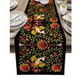 thumbnail image 1 of Retro Floral Tile Pattern Modern Table Runners Holiday Party Wedding Decoration Tablecloth Living Room Dining Table Accessories, 1 of 5