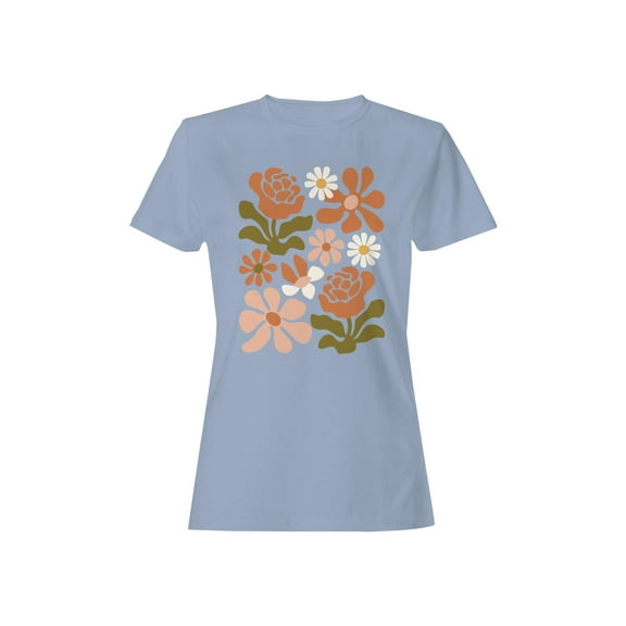 Retro Floral Wall Art Women's T-shirt