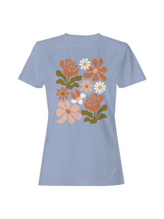 Retro Floral Wall Art Women's T-shirt