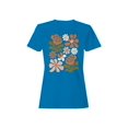 thumbnail image 1 of Retro Floral Wall Art Women's T-shirt, 1 of 3