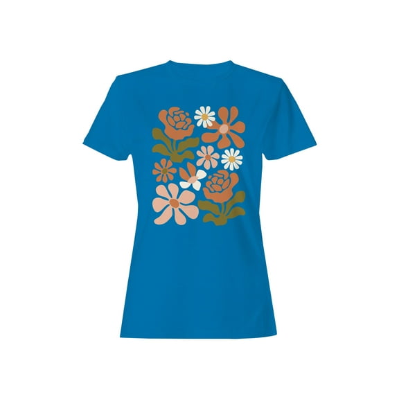 Retro Floral Wall Art Women's T-shirt