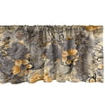 thumbnail image 1 of Retro Floral Window Valance, Floral Pattern of Vintage Botanical Ornament Garden Romance, Curtain Valance for Kitchen Bedroom with Rod Pocket, 54" X 18", Pale Orange Dimgray and Beige, by Ambesonne, 1 of 2