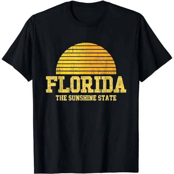 Retro Florida FL State Vintage Sunshine Love Florida T-Shirt