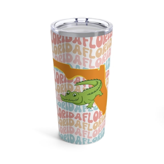 Retro Florida Tumbler, Gift for Spouse, Gift for Friend, 20oz Cup