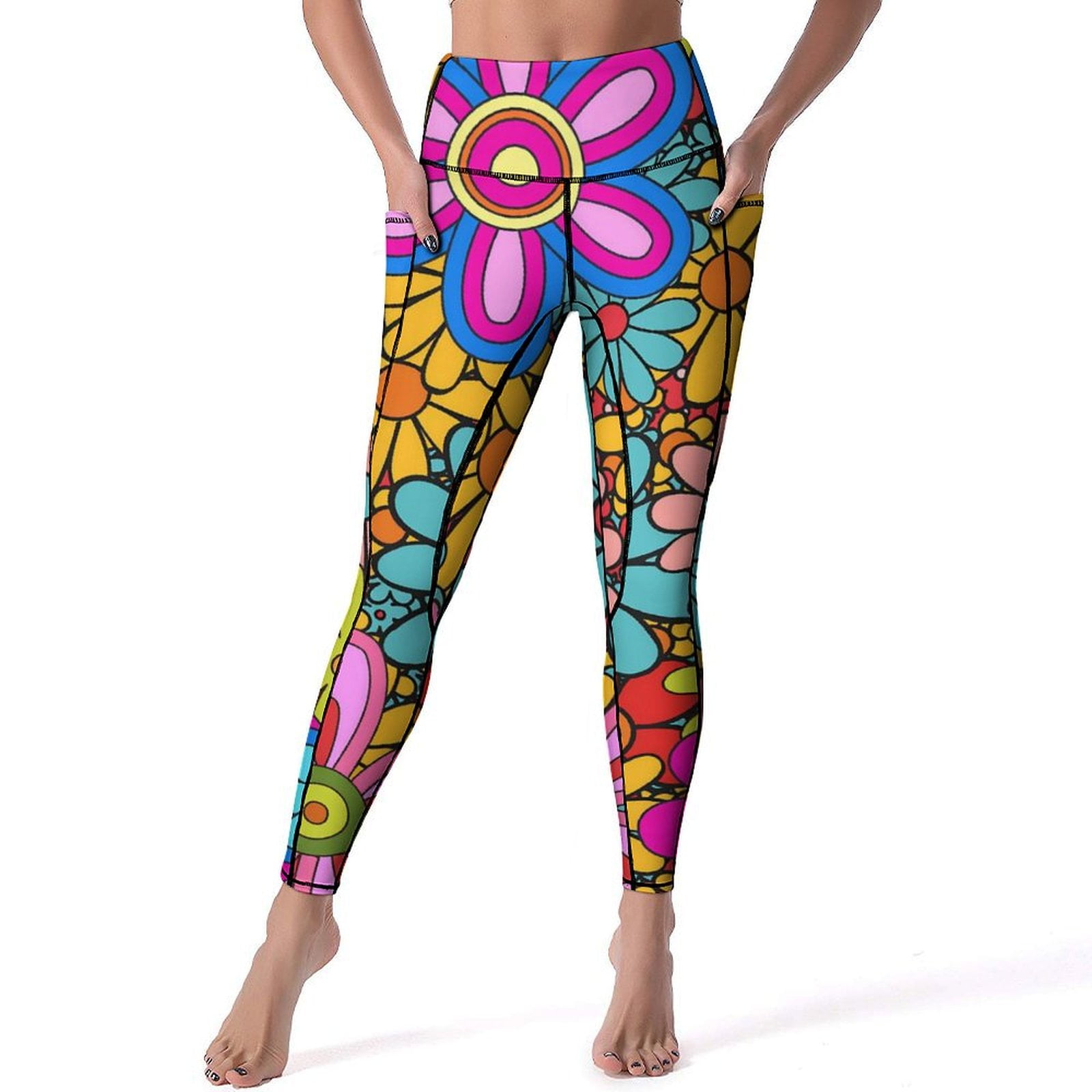 Retro-Flower-60s-Leggings-