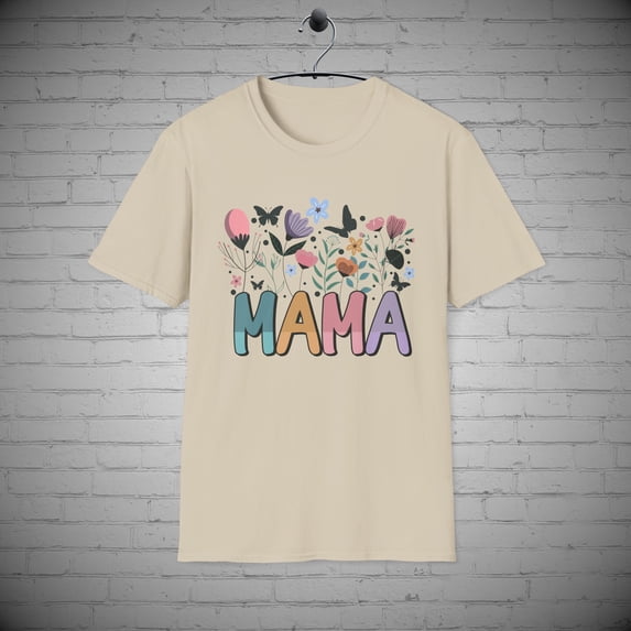 Retro Flower Mama T-shirt, Floral Mama shirt, Mother's day Gift, Mommy tee