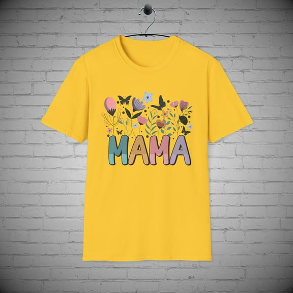 Retro Flower Mama T-shirt, Floral Mama shirt, Mother's day Gift, Mommy tee